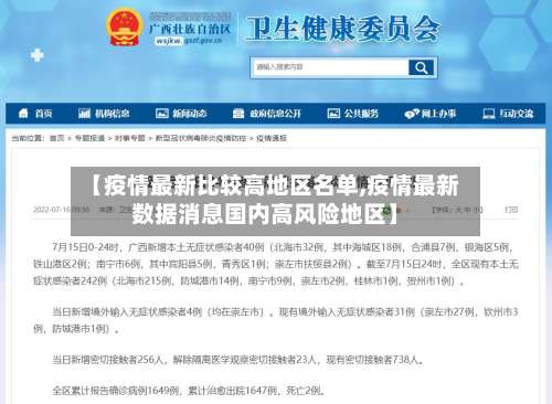 【疫情最新比较高地区名单,疫情最新数据消息国内高风险地区】-第1张图片
