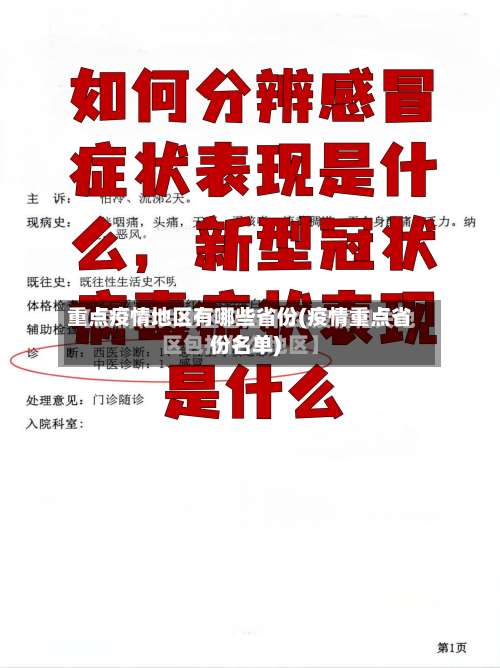 重点疫情地区有哪些省份(疫情重点省份名单)-第1张图片