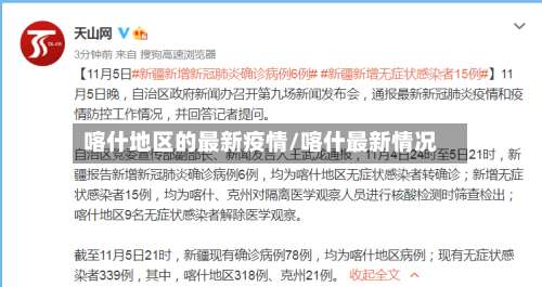 喀什地区的最新疫情/喀什最新情况-第2张图片