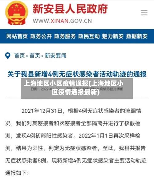 上海地区小区疫情通报(上海地区小区疫情通报最新)-第1张图片